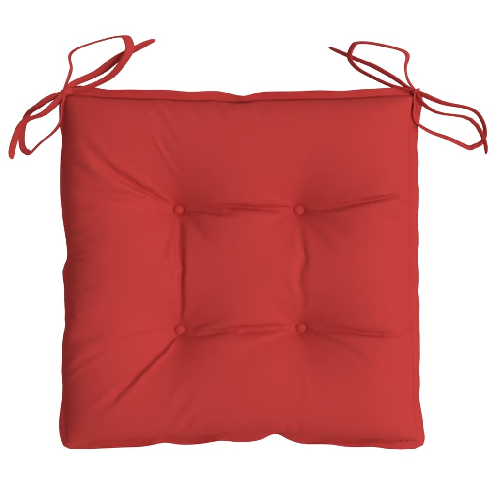 Perne de scaun, 4 buc., roșu, 40x40x7 cm, textil oxford