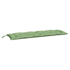 Pernă bancă de grădină model frunze, 150x50x7 cm, textil oxford