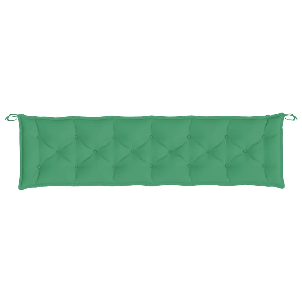 Pernă de bancă de grădină, verde, 200x50x7 cm, textil oxford