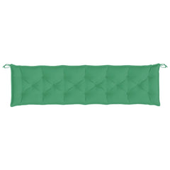 Pernă de bancă de grădină, verde, 200x50x7 cm, textil oxford