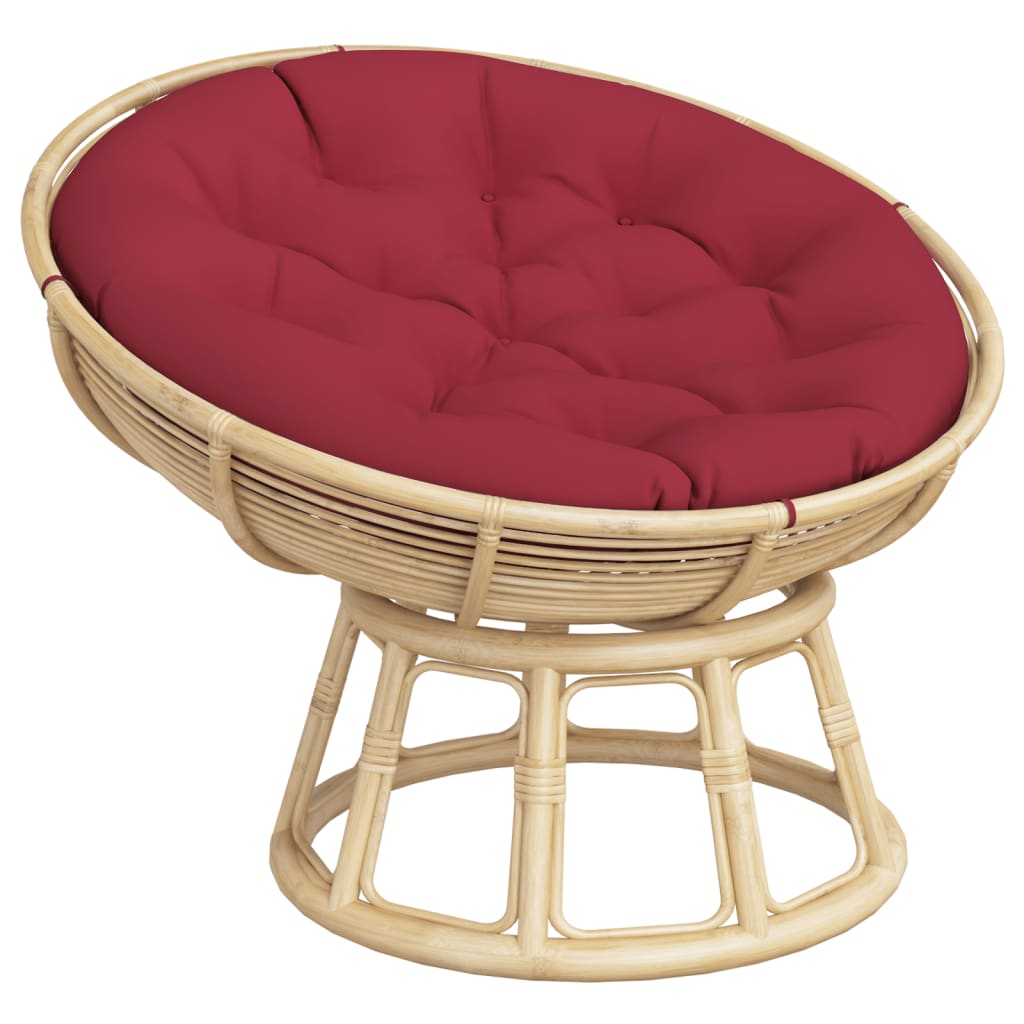 Pernă rotundă, roșu vin, Ø 100 x11 cm, țesătură Oxford