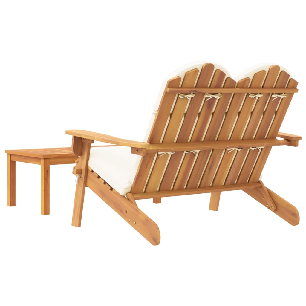 Set mobilier de grădină Adirondack, 2 piese, lemn masiv acacia