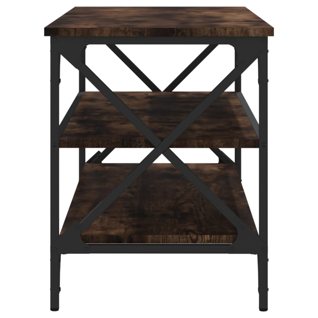 Comodă TV, stejar fumuriu, 100x40x50 cm, lemn prelucrat