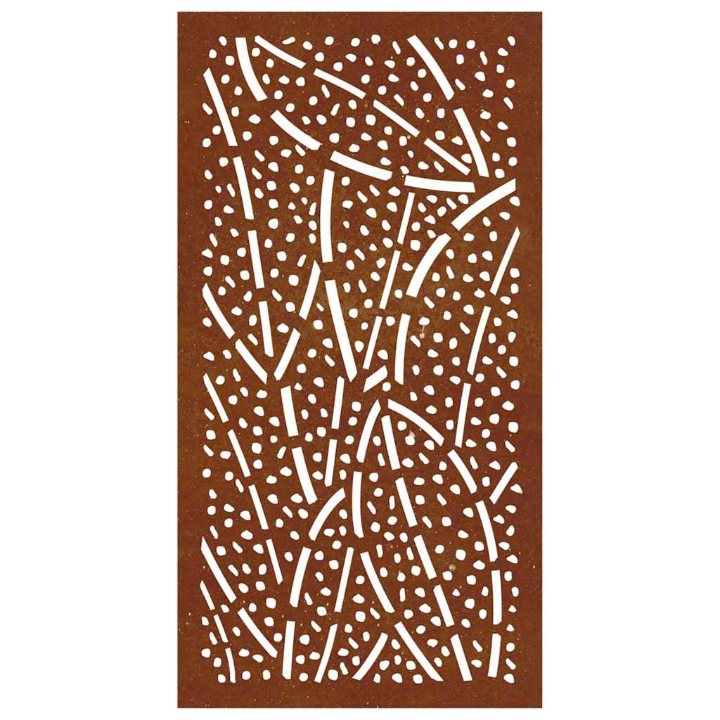 Decor perete de grădină 105x55 cm design frunze oțel Corten