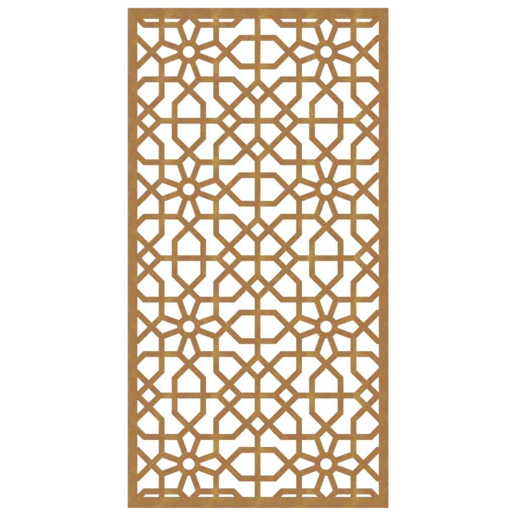 Decor perete de grădină 105x55 cm design Maur oțel Corten