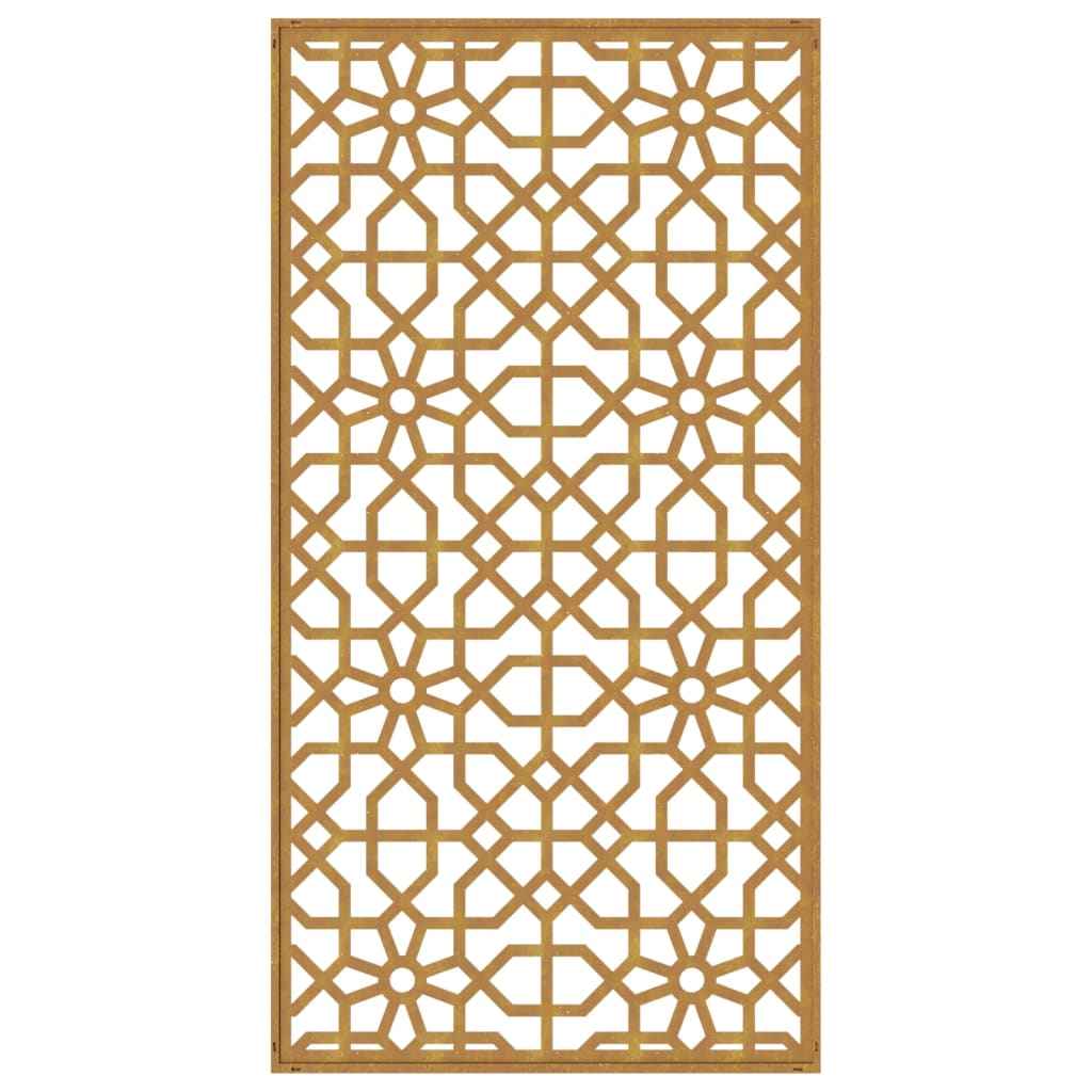 Decor perete de grădină 105x55 cm design Maur oțel Corten