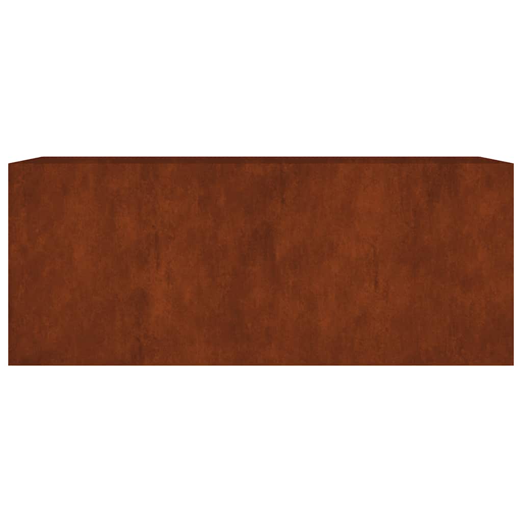 Strat înălțat de grădină, 200x80x80 cm, oțel corten