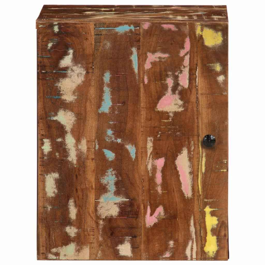 Dulap de perete de baie, 38x33x48 cm, lemn masiv reciclat