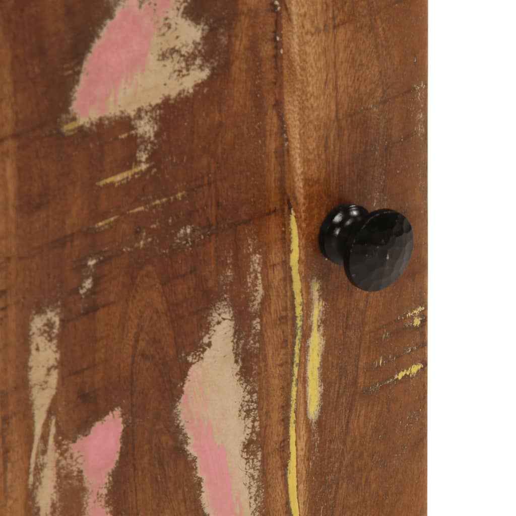 Dulap de perete de baie, 38x33x48 cm, lemn masiv reciclat