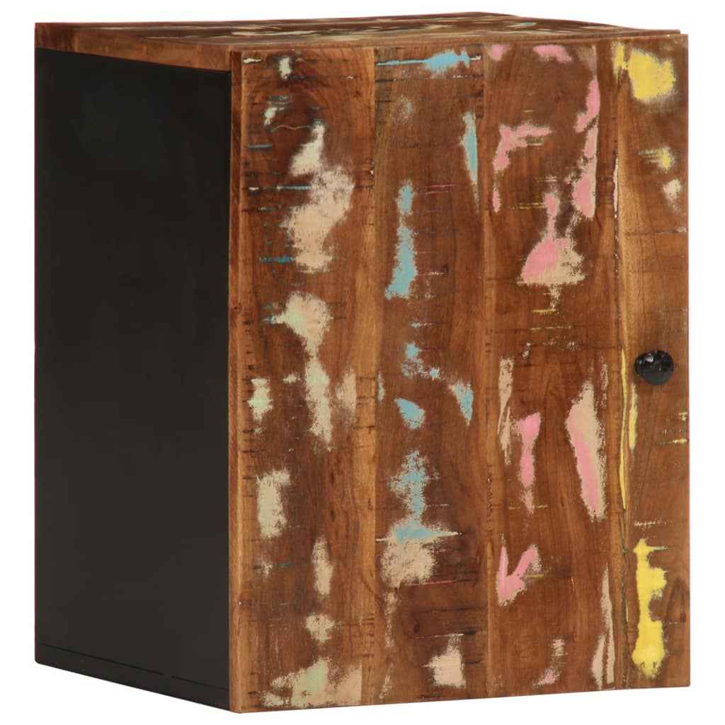 Dulap de perete de baie, 38x33x48 cm, lemn masiv reciclat