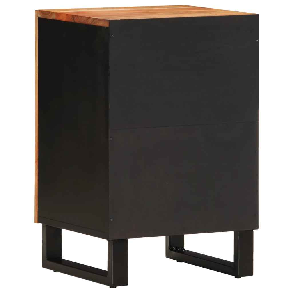 Dulap de baie, 38x33x58 cm, lemn masiv de acacia