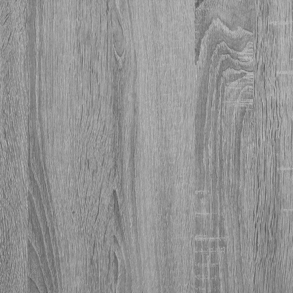 Raft de perete CD-uri, gri sonoma, 100x18x18 cm, lemn prelucrat