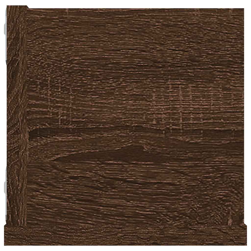 Raft de perete CD-uri, stejar maro, 100x18x18 cm lemn prelucrat