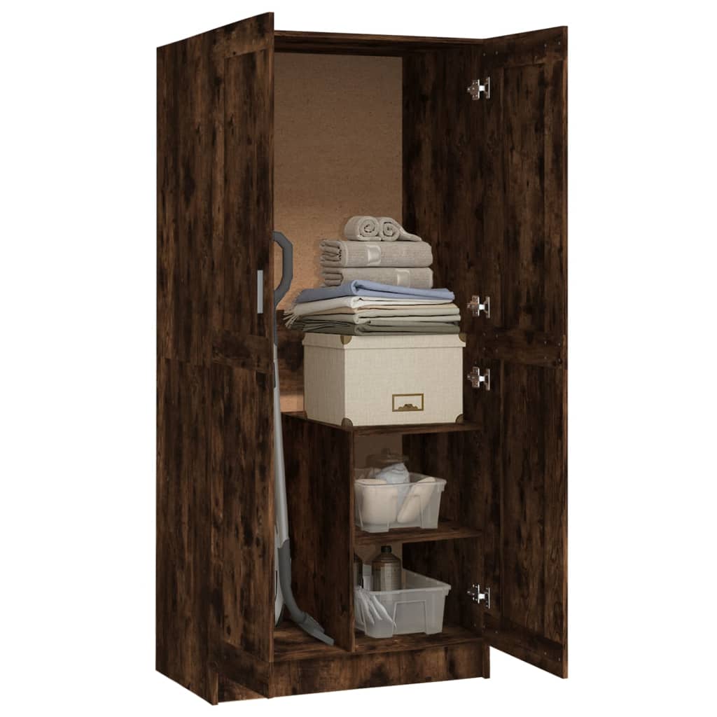 Șifonier, stejar fumuriu, 82,5x51,5x180 cm, lemn prelucrat