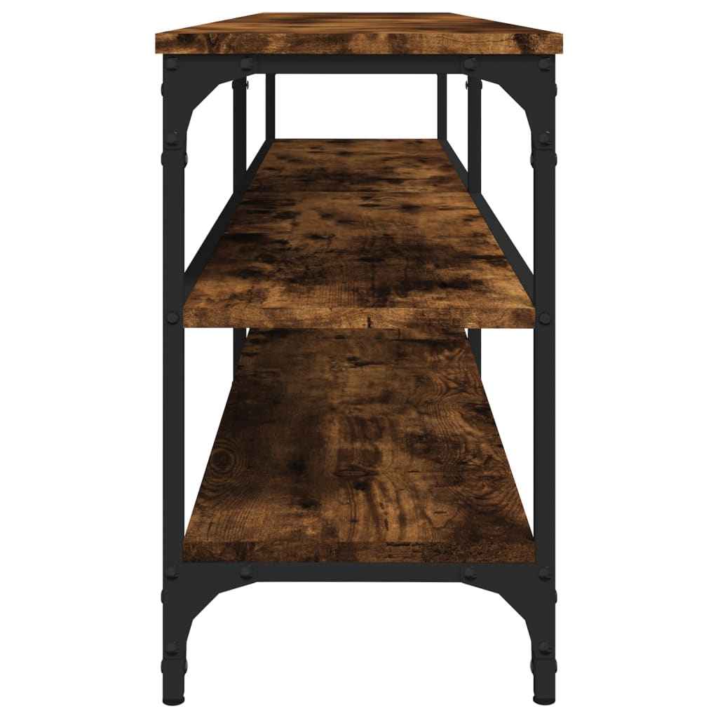 Comodă TV, stejar fumuriu, 160x30x50 cm, lemn prelucrat