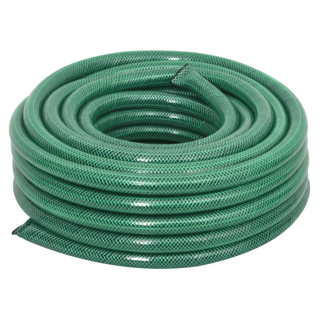 Furtun de grădină cu set de racorduri, verde, 0,75", 30 m, PVC