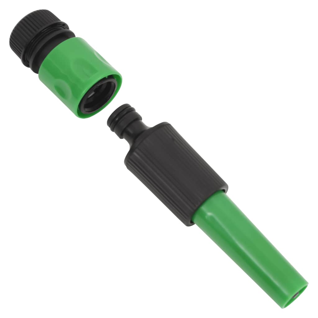 Furtun de grădină cu set de racorduri, verde, 0,75", 30 m, PVC