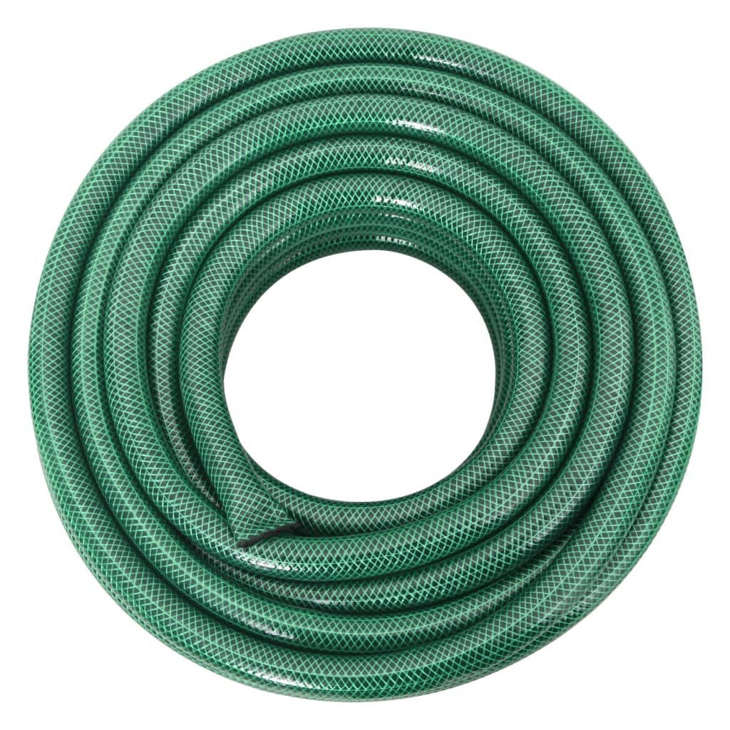 Furtun de grădină cu set de racorduri, verde, 0,75", 50 m, PVC