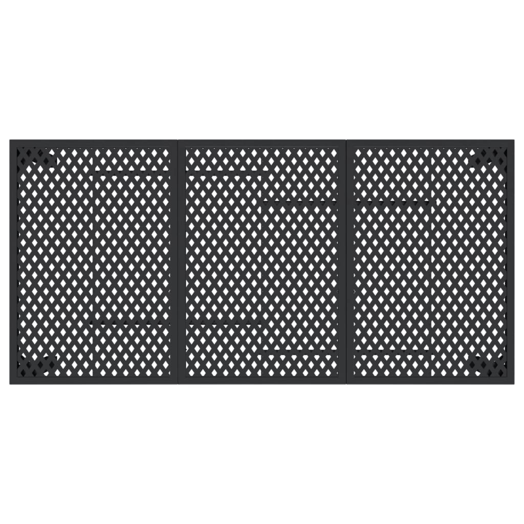 Masă de grădină, antracit, 165x80x72 cm, oțel