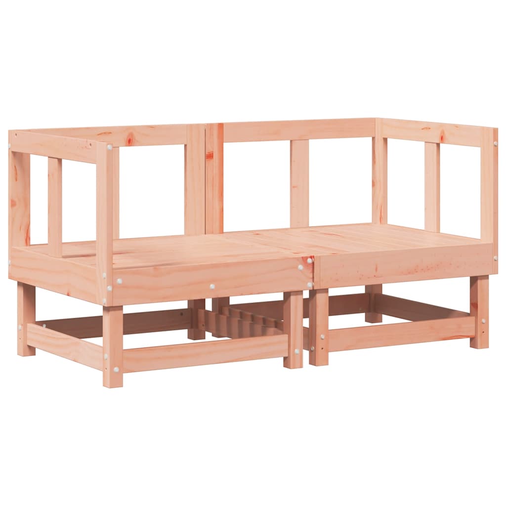 Canapele colțar cu perne, 2 buc., lemn masiv de pin