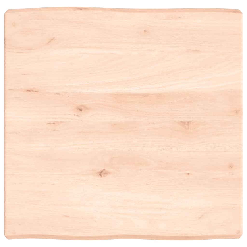 Blat masă 60x60x(2-6) cm lemn stejar netratat contur organic