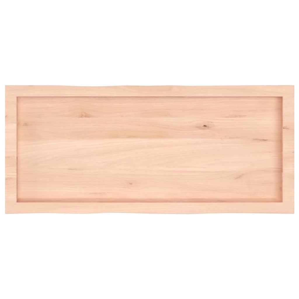 Blat masă 100x40x(2-4) cm lemn stejar netratat contur organic