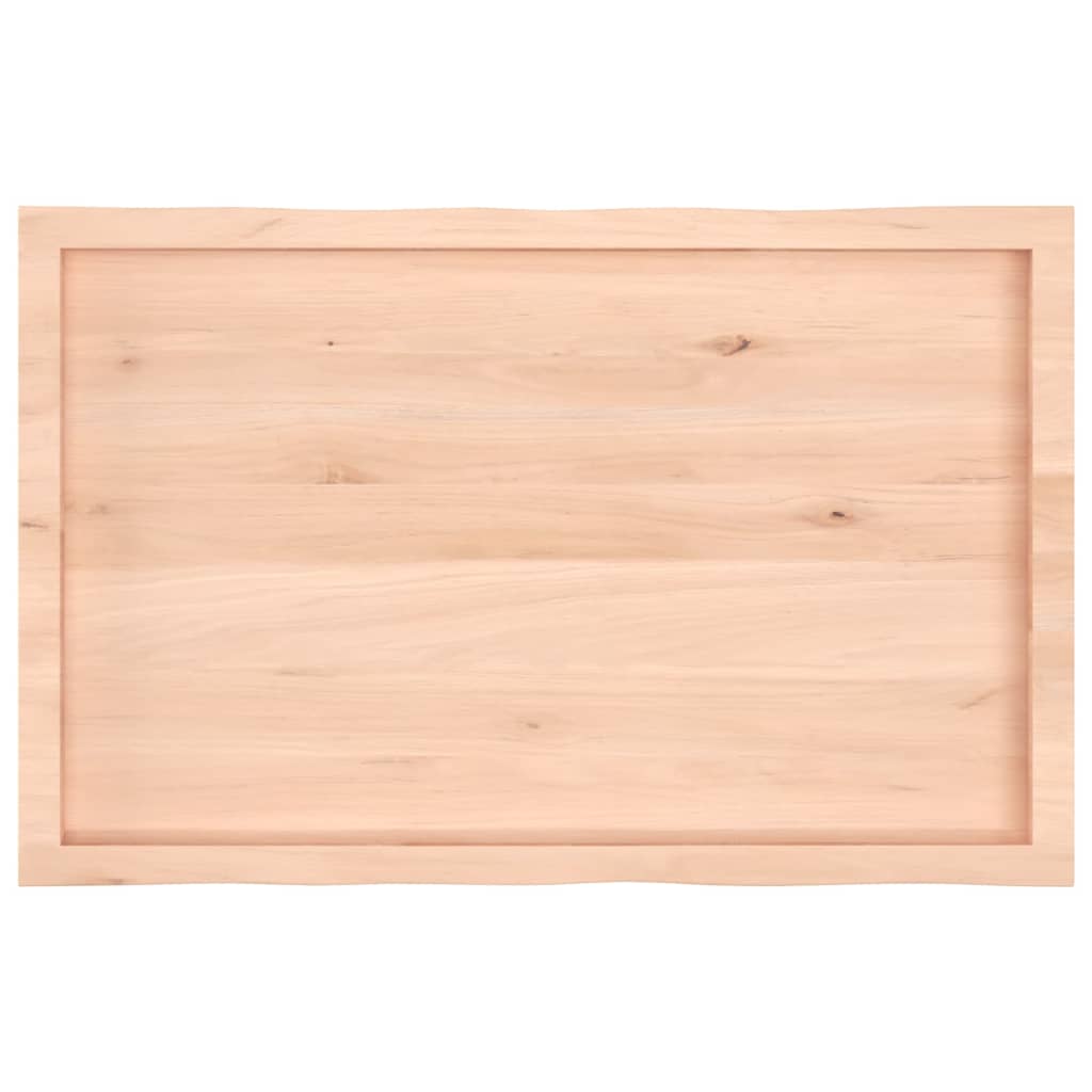 Blat masă 100x60x(2-4) cm lemn stejar netratat contur organic