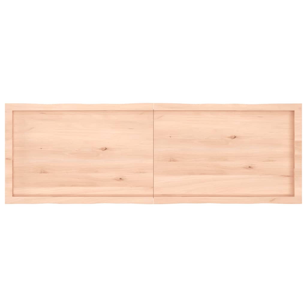 Blat masă 160x50x(2-6) cm lemn stejar netratat contur organic