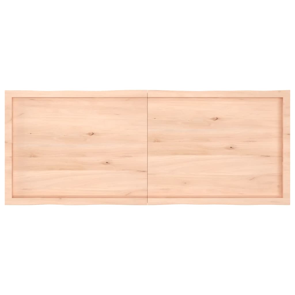 Blat masă 160x60x(2-6) cm lemn stejar netratat contur organic