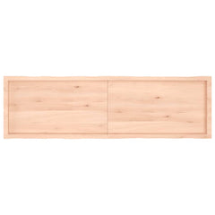 Blat masă 180x50x(2-6) cm lemn stejar netratat contur organic