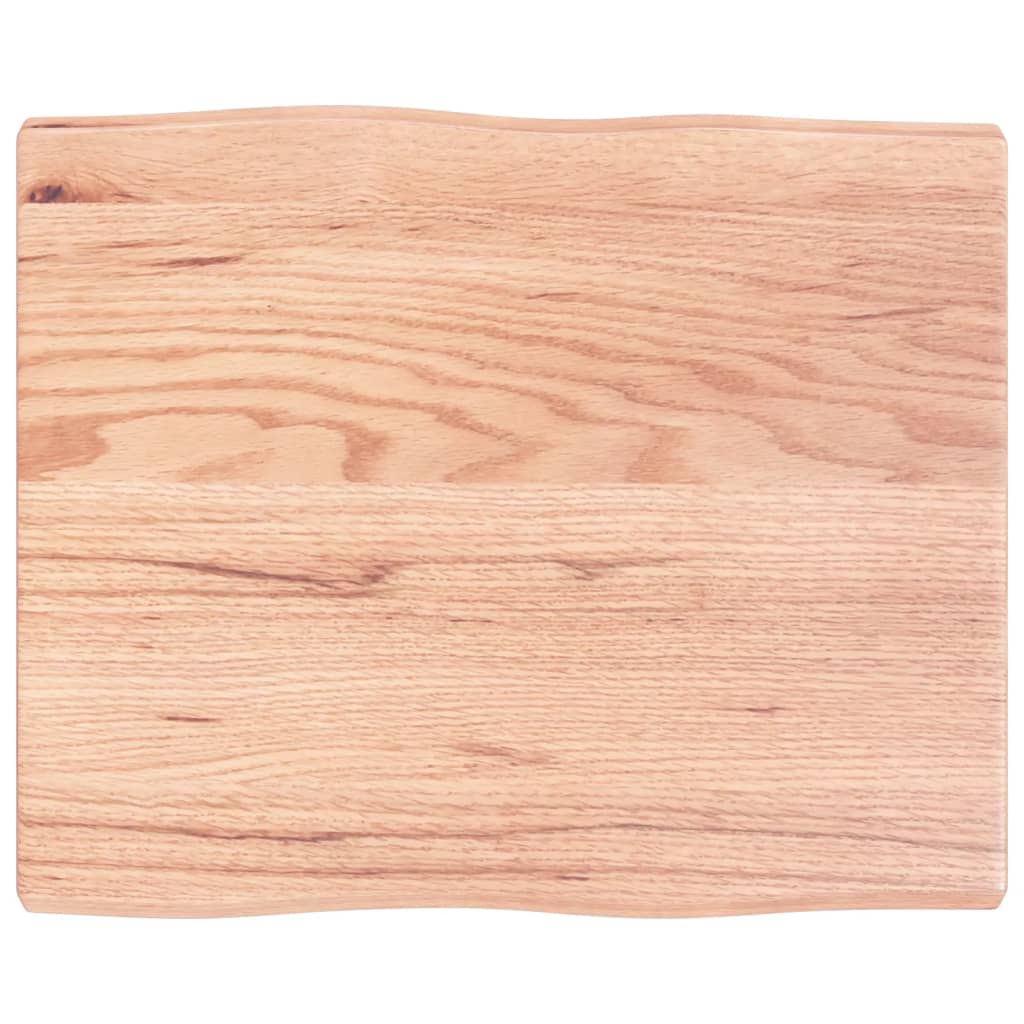 Blat masă, 60x50x(2-4) cm, maro, lemn tratat contur organic