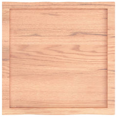 Blat masă, 60x60x(2-6) cm, maro, lemn tratat contur organic