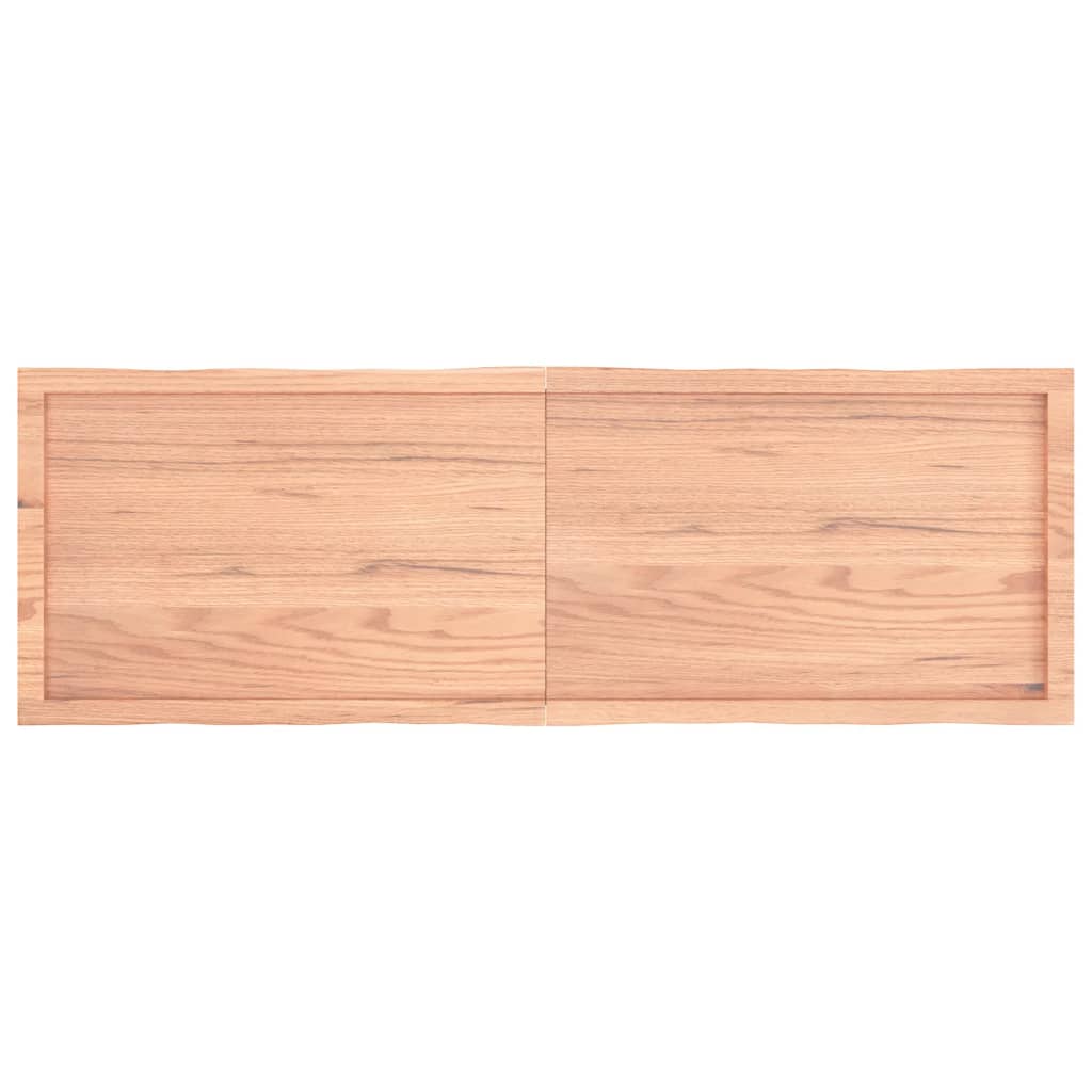 Blat masă, 160x50x(2-4) cm, maro, lemn tratat contur organic