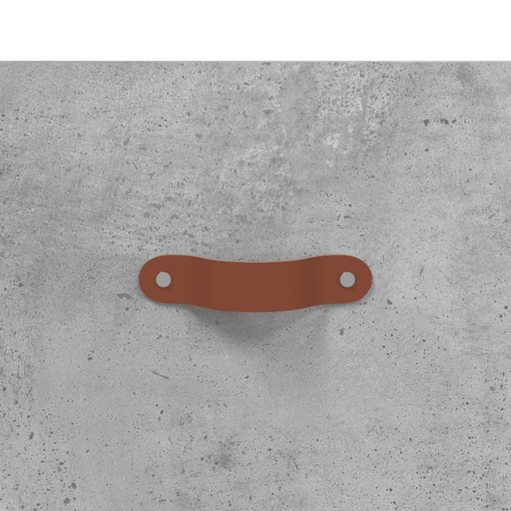 Comodă cu sertare, gri beton, 69,5x34x90 cm, lemn prelucrat