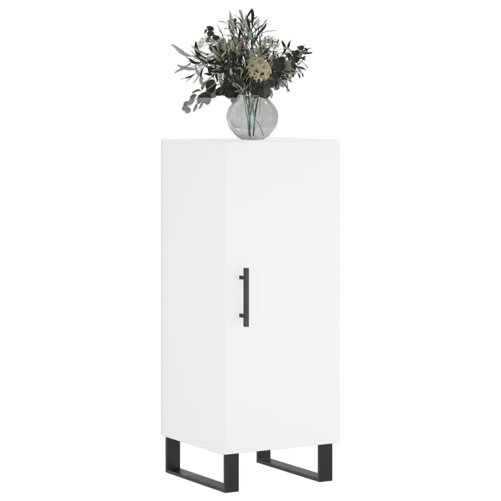 Servantă, alb, 34,5x34x90 cm, lemn compozit