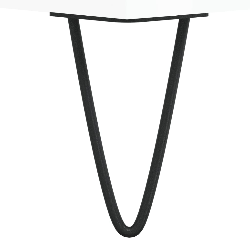 Comodă TV, alb extralucios, 100x34,5x44,5 cm, lemn prelucrat