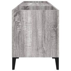 Dulap pentru discuri gri sonoma, 121x38x48 cm, lemn prelucrat