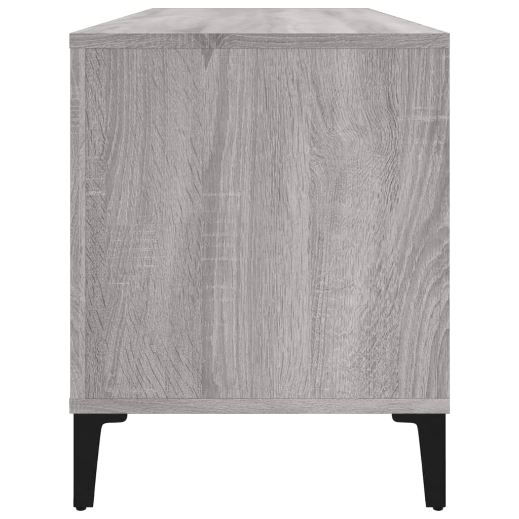 Dulap pentru discuri gri sonoma, 100x38x48 cm, lemn prelucrat