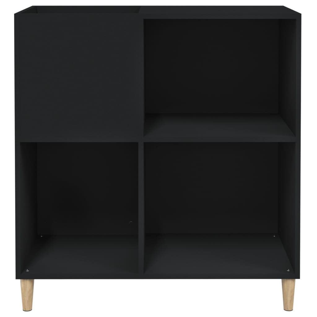 Dulap pentru discuri negru 84,5x38x89 cm lemn compozit