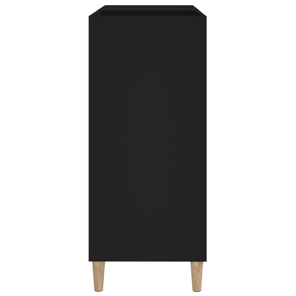 Dulap pentru discuri negru 84,5x38x89 cm lemn compozit