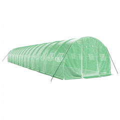 Seră cu cadru din oțel, verde, 48 m², 16x3x2 m