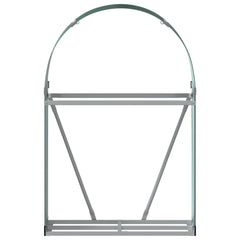 Suport pentru bușteni verde 80x45x120 cm oțel galvanizat