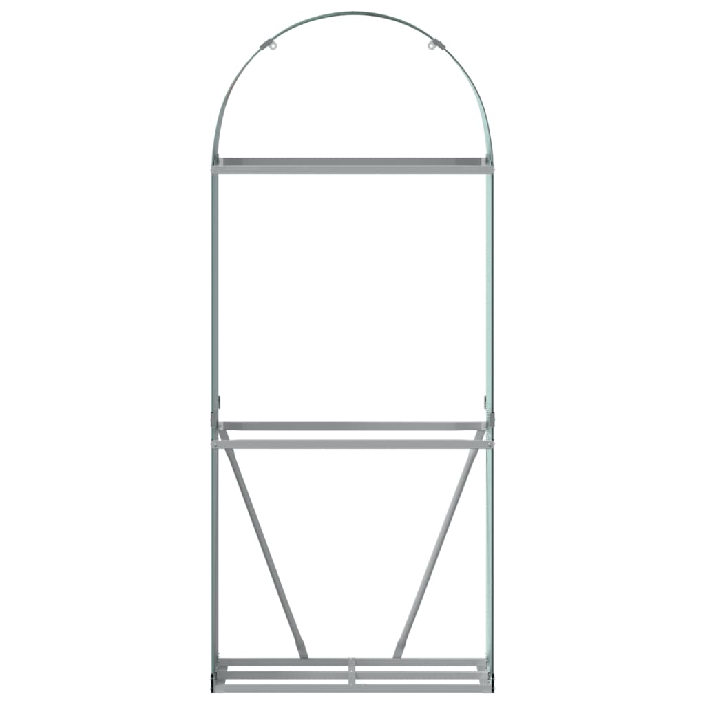 Suport pentru bușteni verde 80x45x190 cm oțel galvanizat