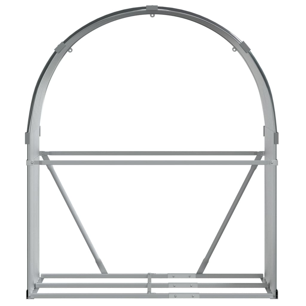 Suport de bușteni, antracit, 120x45x140 cm, oțel galvanizat