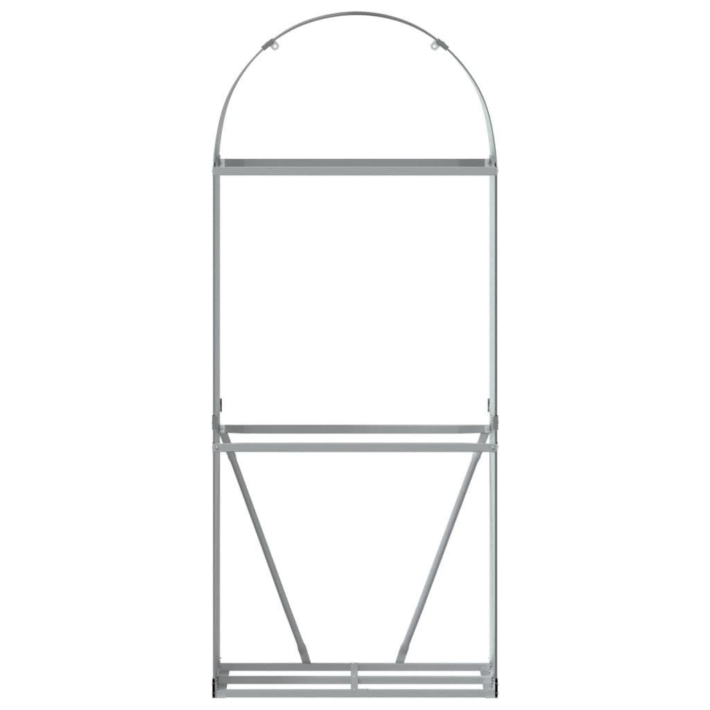 Suport pentru bușteni, maro, 80x45x190 cm, oțel galvanizat