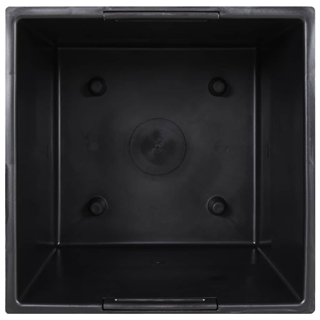 Jardinieră cu interior detașabil, maro, 21 / 32 L, PP ratan