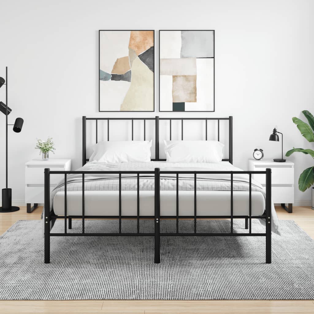 Noptiere, 2 buc., alb, 40x35x50 cm, lemn compozit