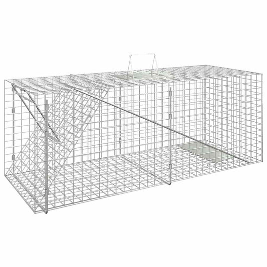 Capcană pentru animale 64,5x25x26,5 cm, fier galvanizat