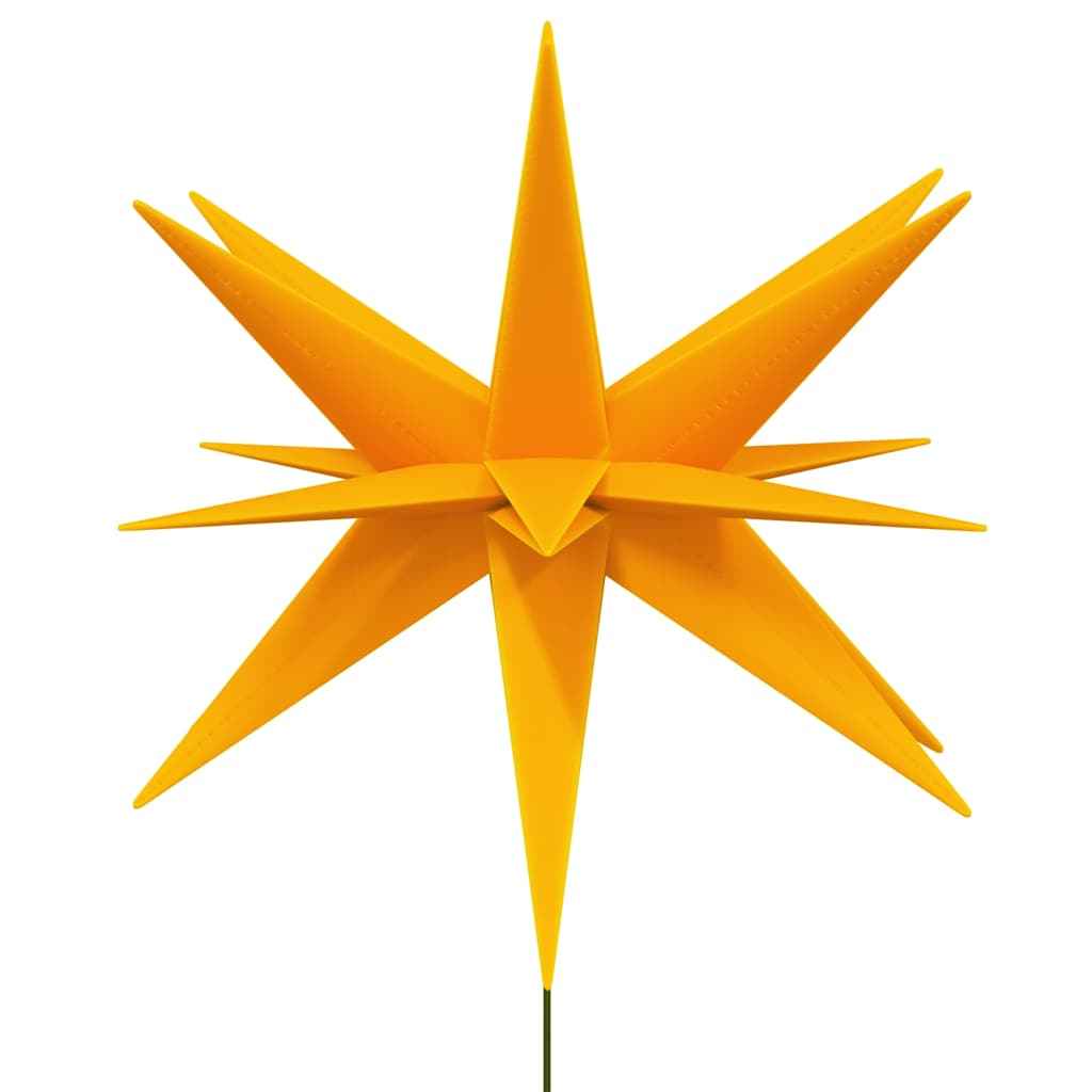 Lumini de Crăciun cu vârfuri LED-uri 3 buc. galben 57cm pliabil