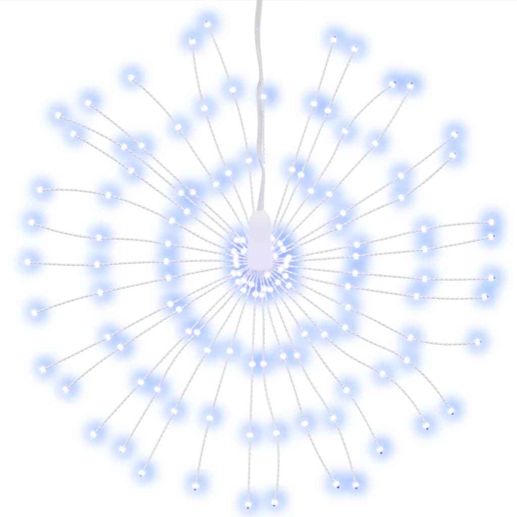 Lumini stelare de Crăciun 140 LED-uri, 8 buc., alb rece, 17 cm